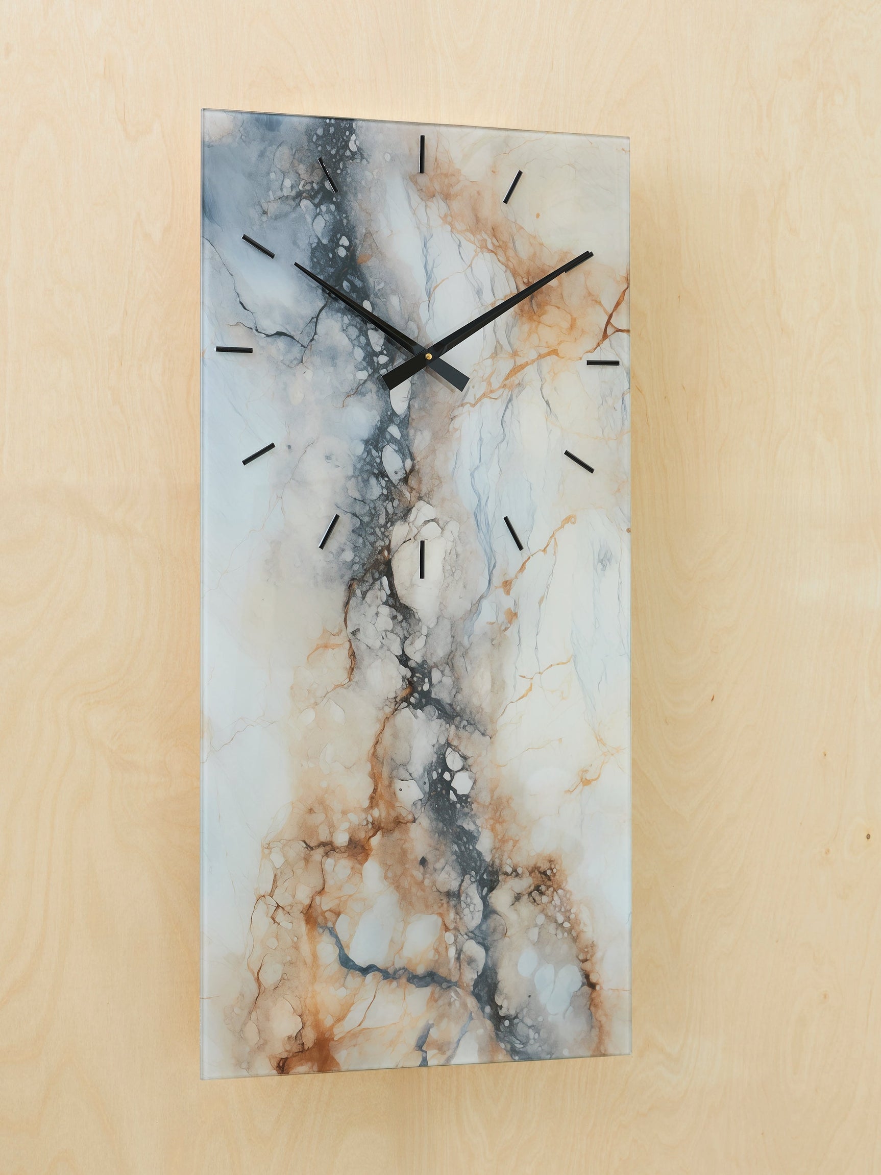 Teague Brown/Gray/Ivory Wall Clock (Online Special Price) - Ornate Home