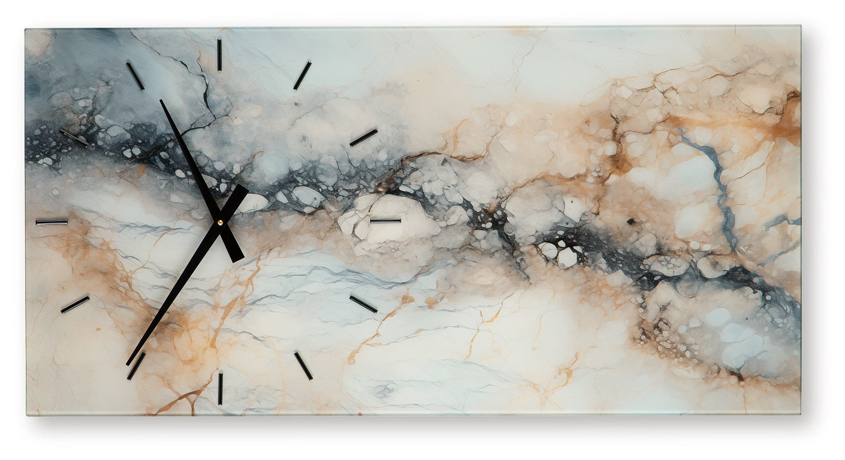 Teague Brown/Gray/Ivory Wall Clock (Online Special Price) - Ornate Home