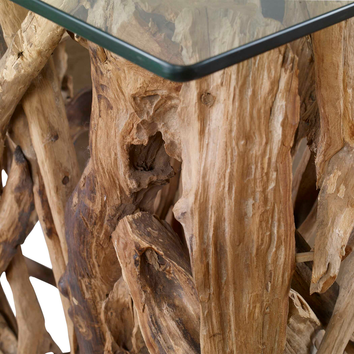 Teak Wood Woodtone Console - Ornate Home