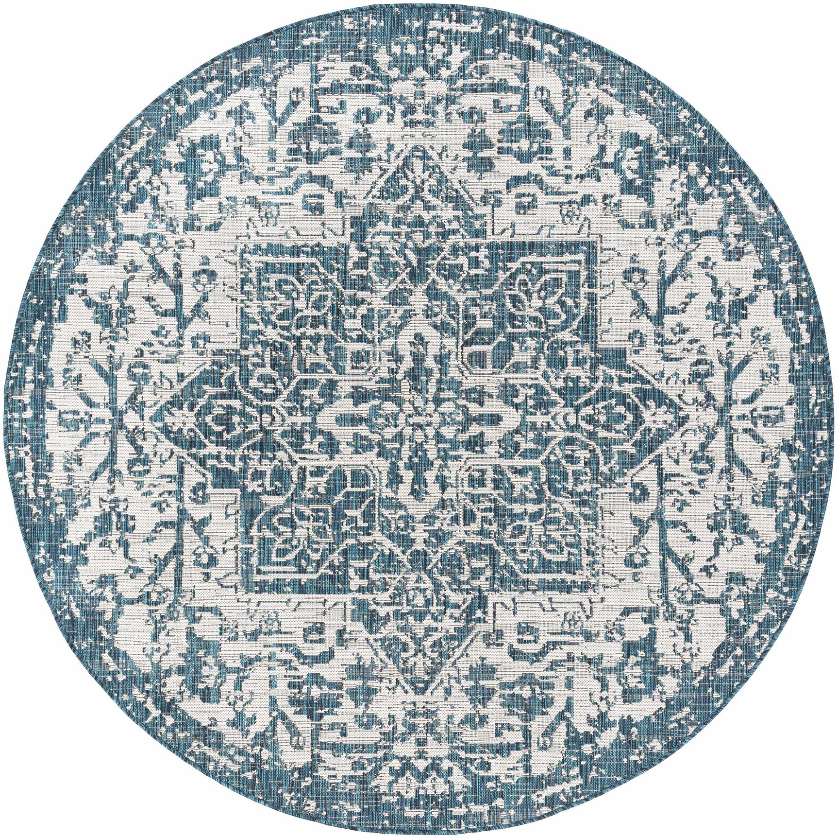 Teal Kilmacolm Indoor & Outdoor Area Rug - Clearance - Ornate Home