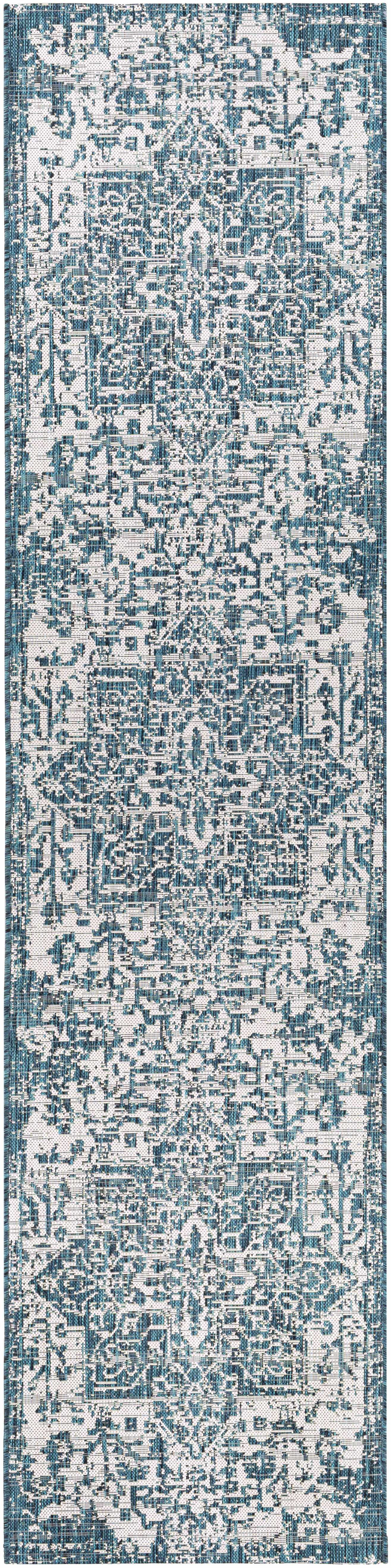 Teal Kilmacolm Indoor & Outdoor Area Rug - Clearance - Ornate Home