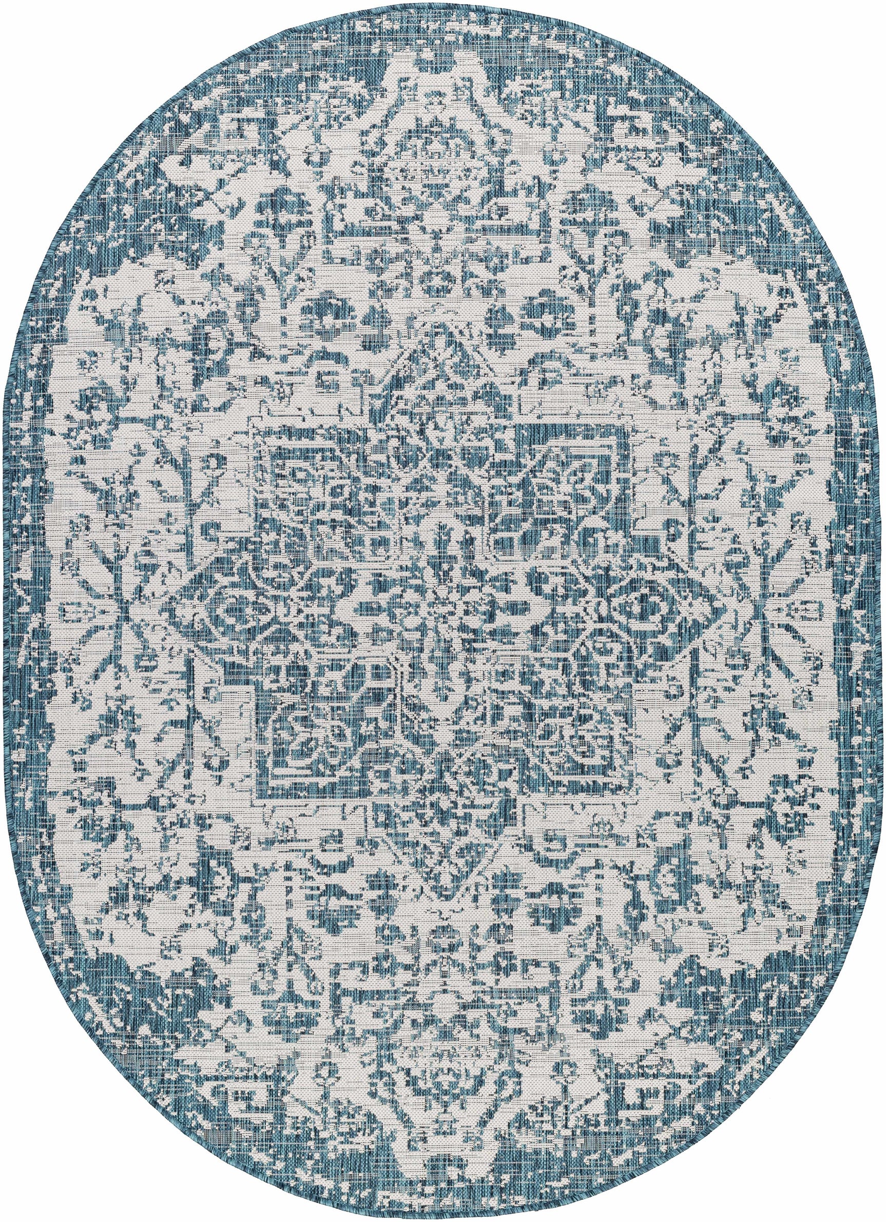 Teal Kilmacolm Indoor & Outdoor Area Rug - Clearance - Ornate Home