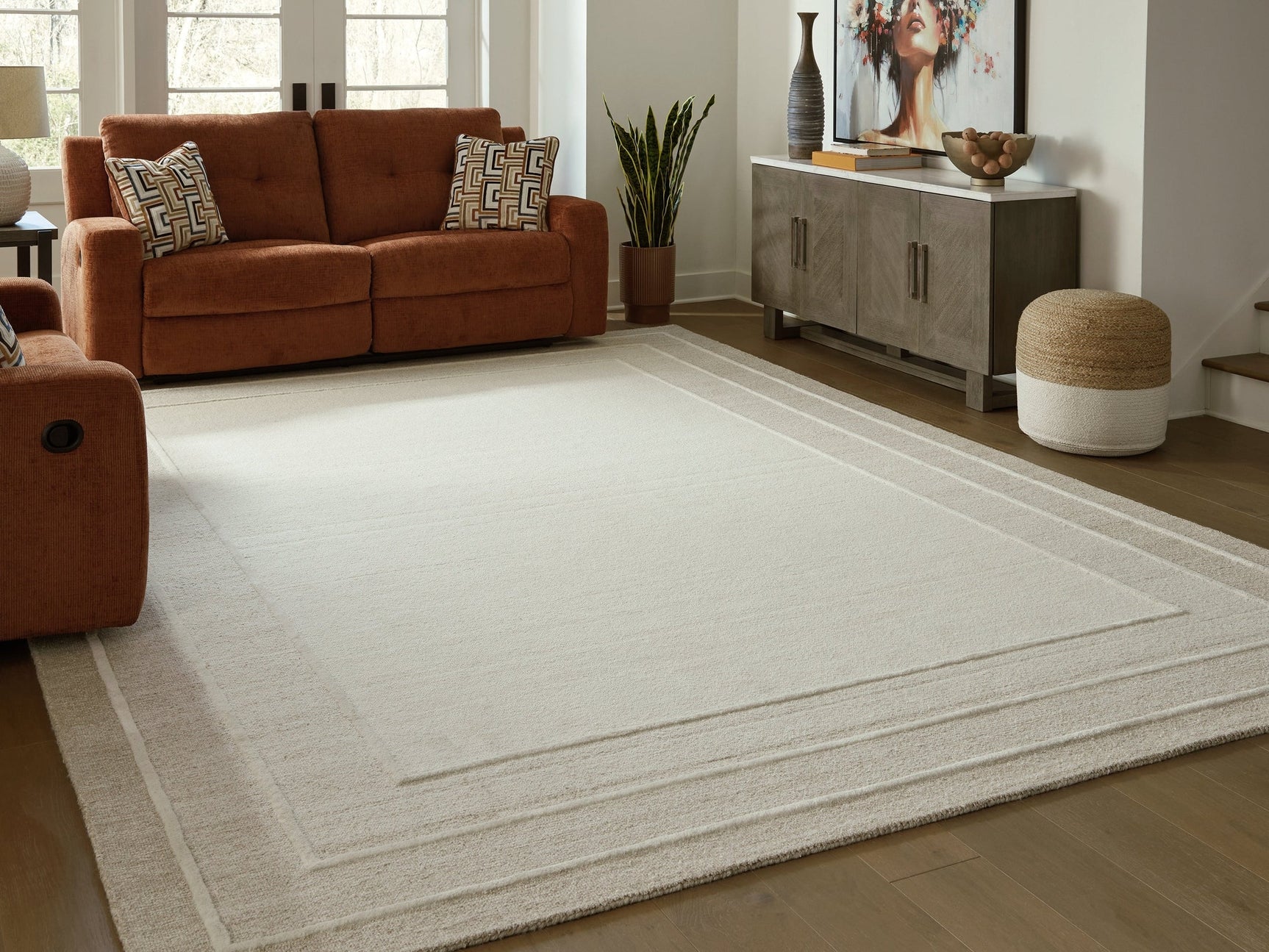 Teelgan Ivory/Tan Extra Large Rug (Online Special Price) - Ornate Home