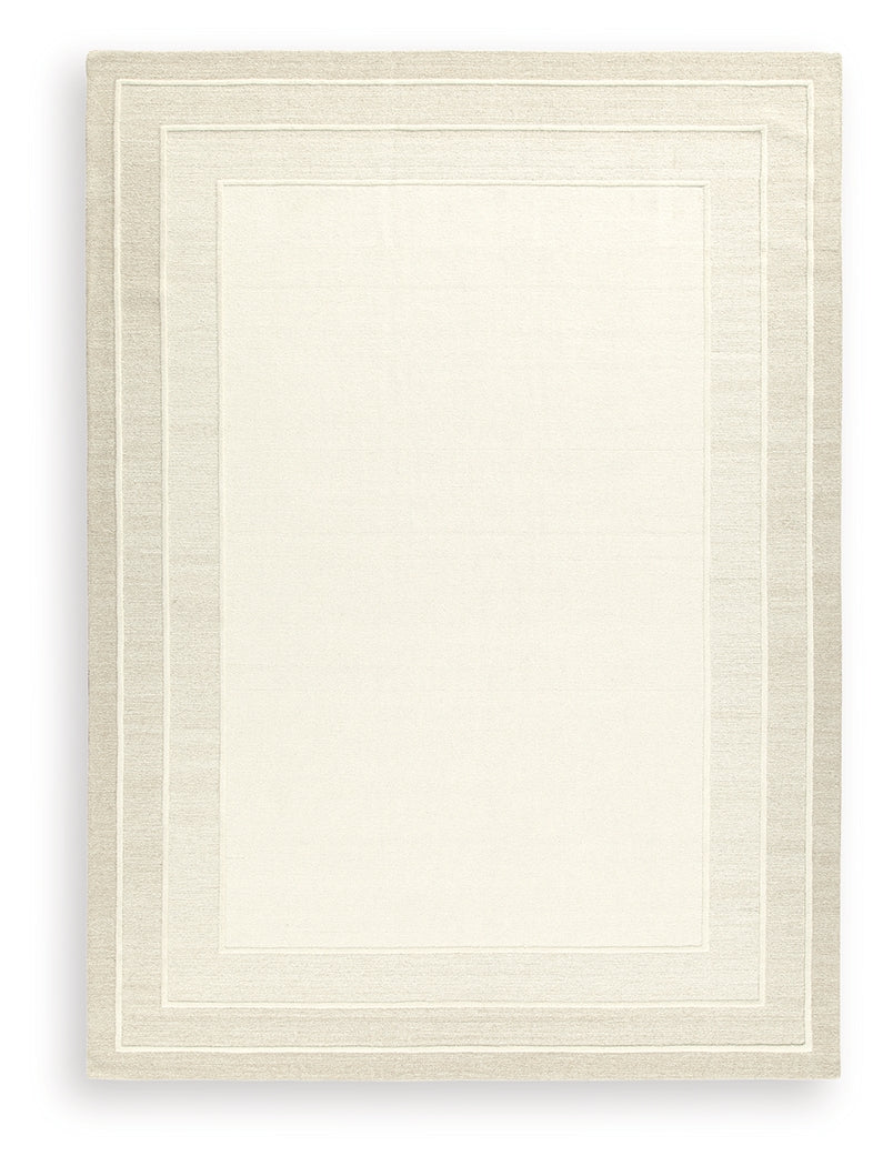 Teelgan Ivory/Tan Extra Large Rug - Ornate Home
