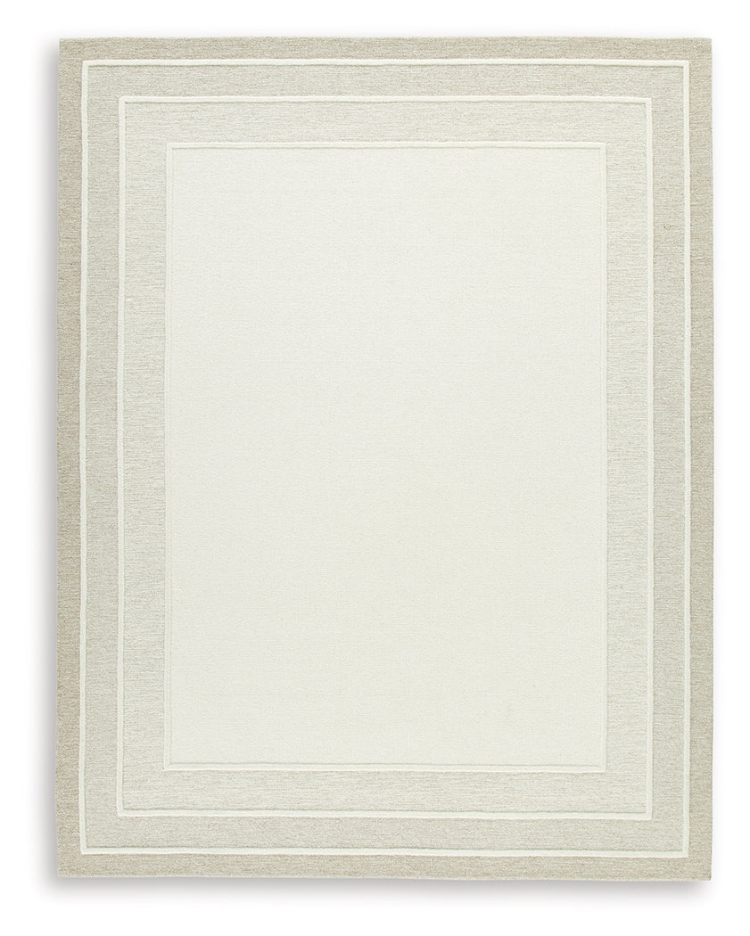 Teelgan Ivory/Tan Large Rug - Ornate Home