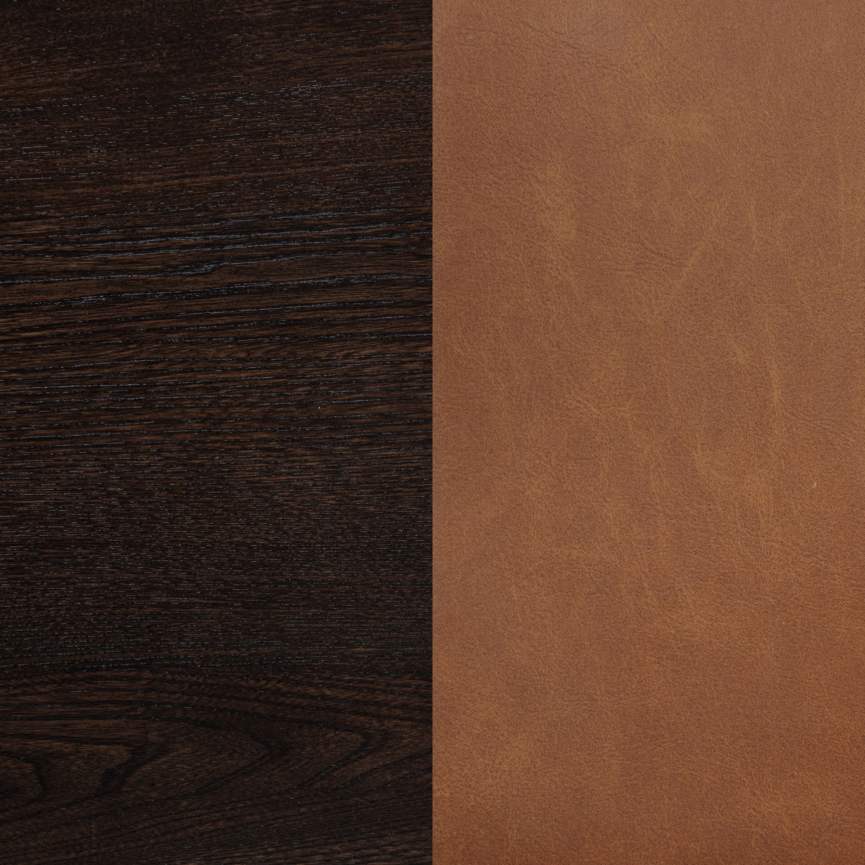 Tegan Cognac Faux Leather Upholstered Dining Side Chair (Set of 2) - Ornate Home