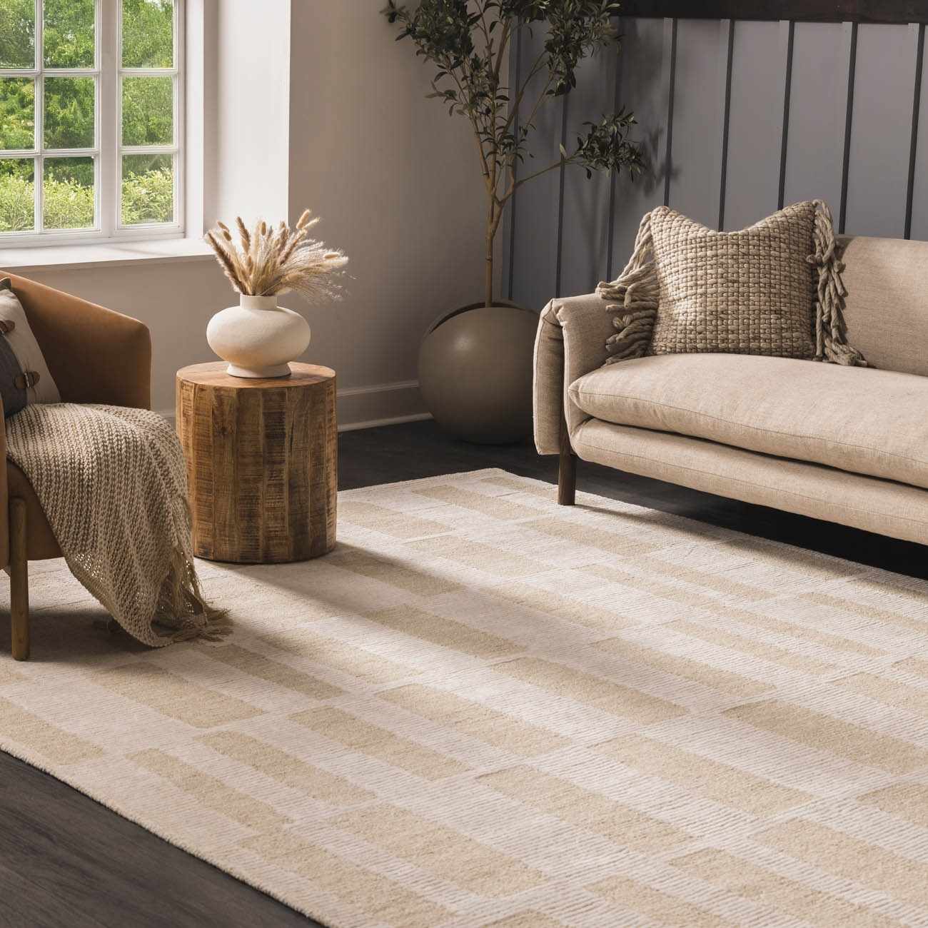 Teige Light Silver Area Rug - Ornate Home