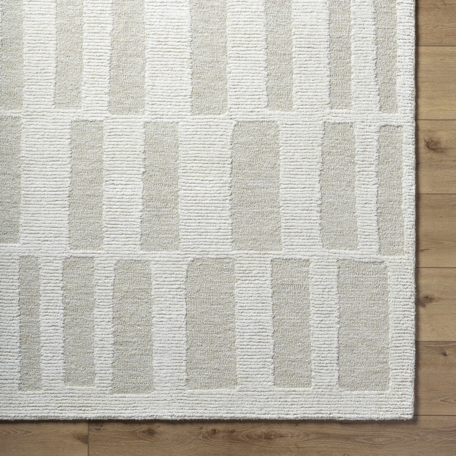 Teige Light Silver Area Rug - Ornate Home