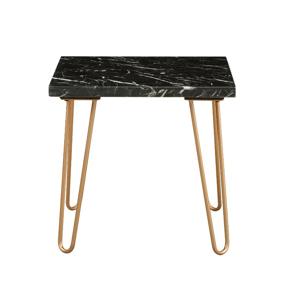 Telestis Black End Table - Ornate Home