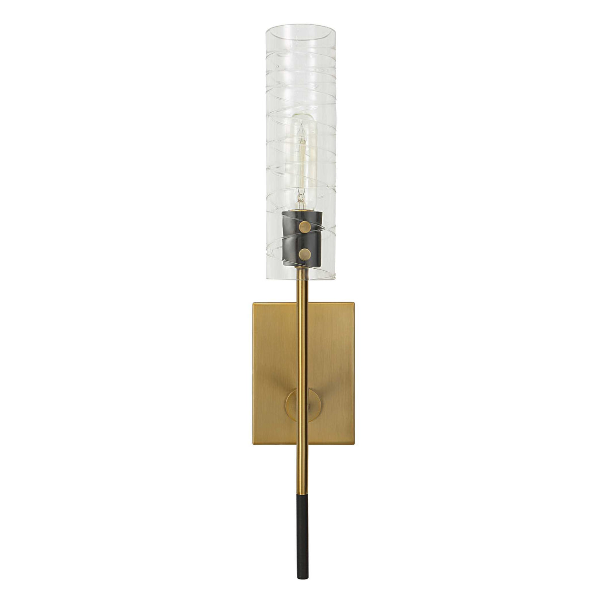 Telesto Brass 1 Light Sconce - Ornate Home