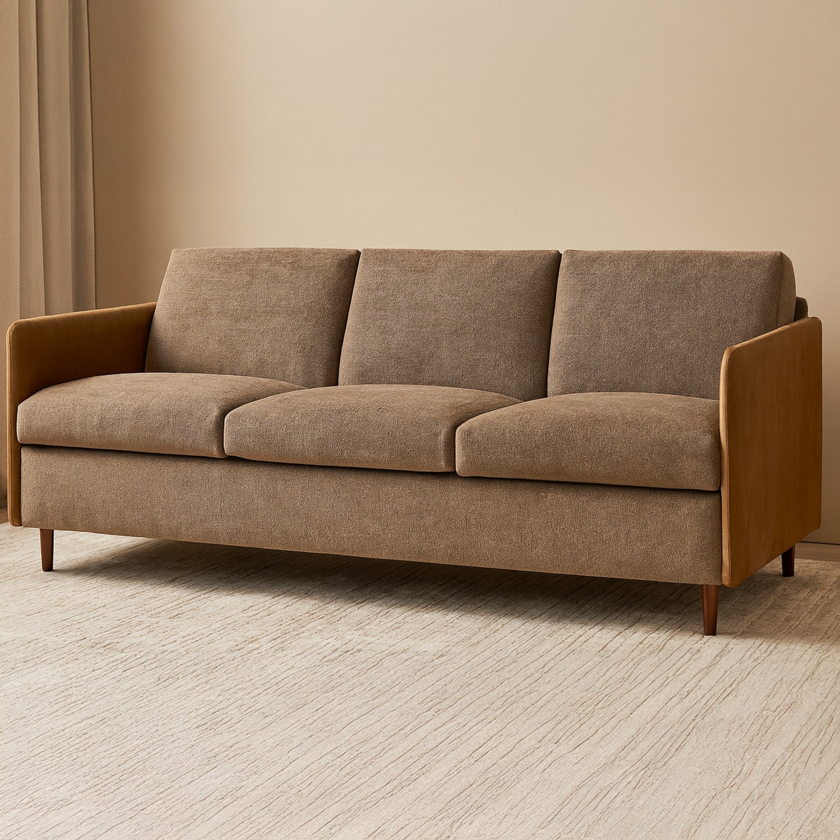 Teller Brown Sofa - Ornate Home
