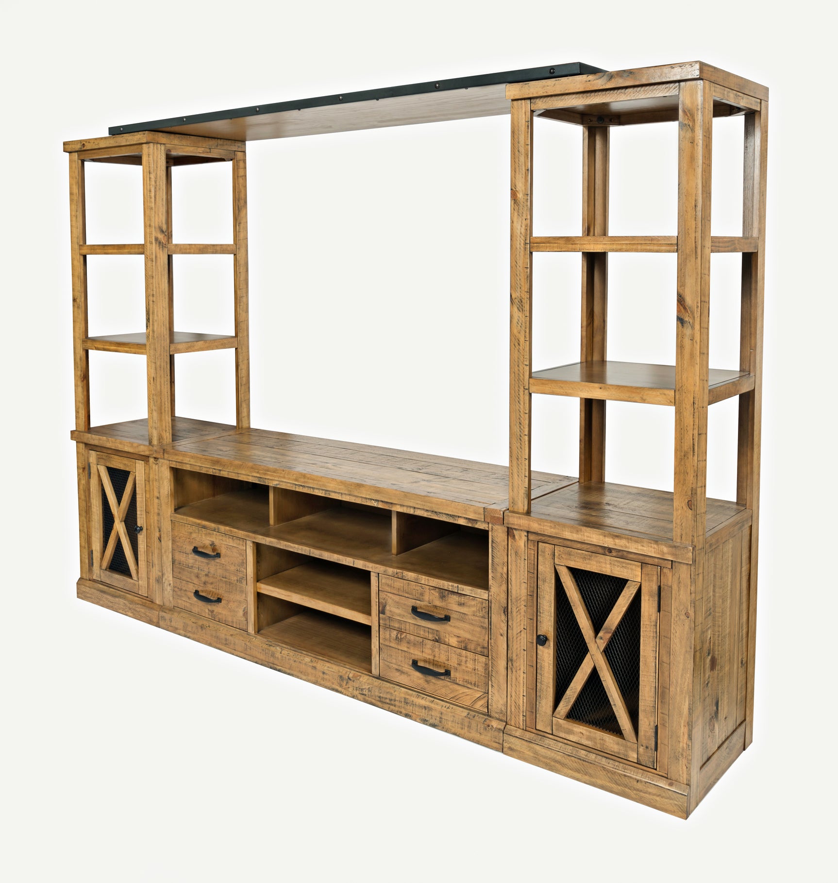 Telluride Brown Entertainment Wall - 60 Media Unit - Ornate Home