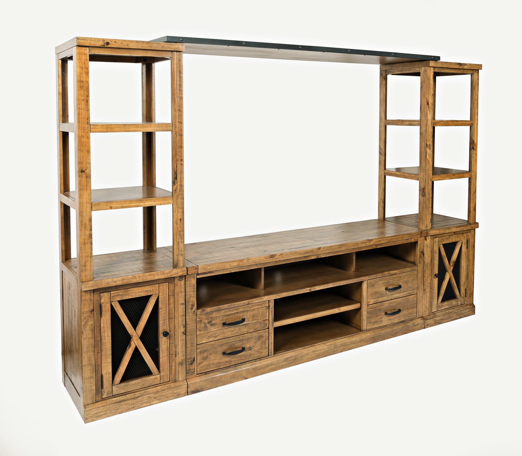 Telluride Brown Entertainment Wall - 70 Media Unit - Ornate Home