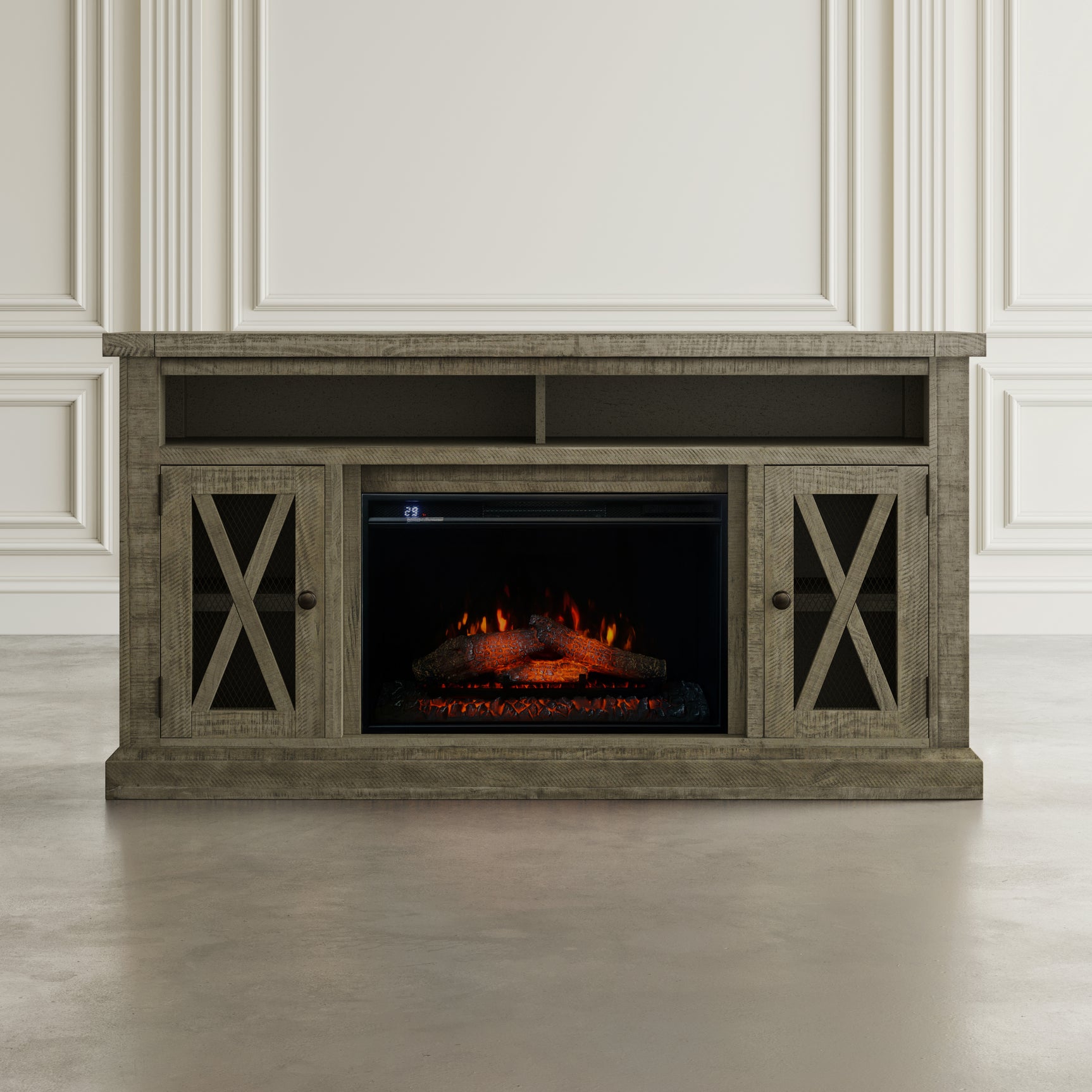 Telluride Driftwood 60 Fireplace with Logset - Ornate Home