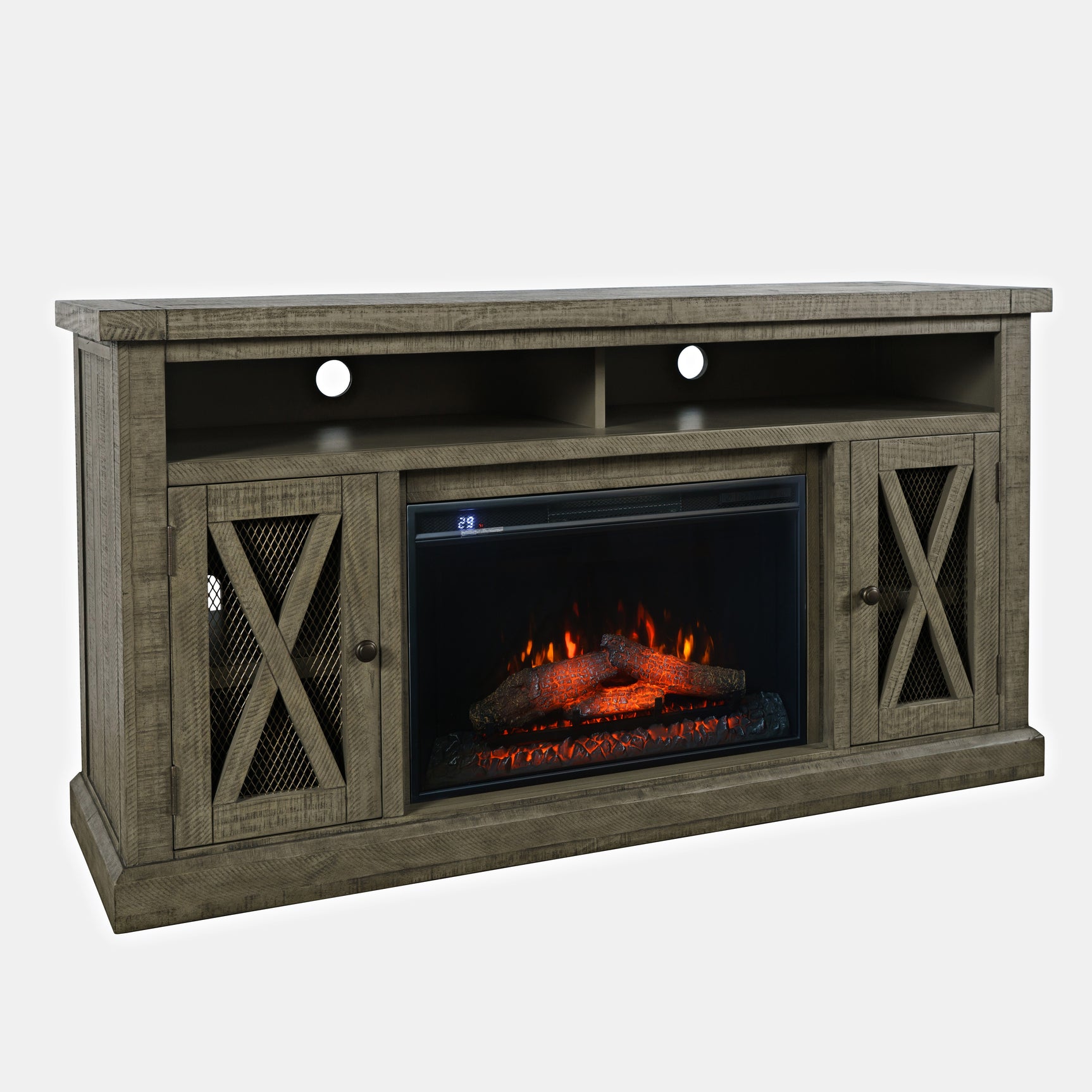 Telluride Driftwood 60 Fireplace with Logset - Ornate Home