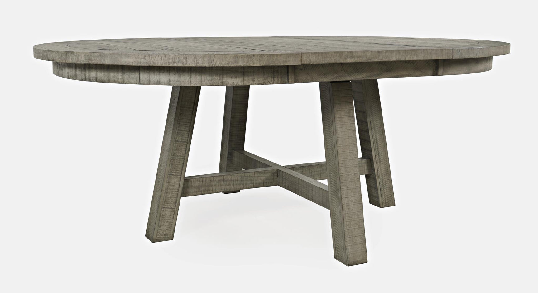 Telluride Driftwood Round Dining Table w/ 6 Uph Chairs - Ornate Home