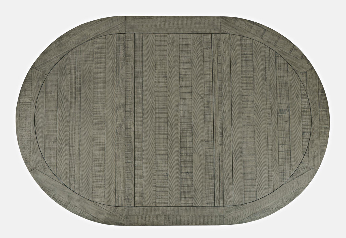 Telluride Driftwood Round Dining Table w/ 6 Uph Chairs - Ornate Home