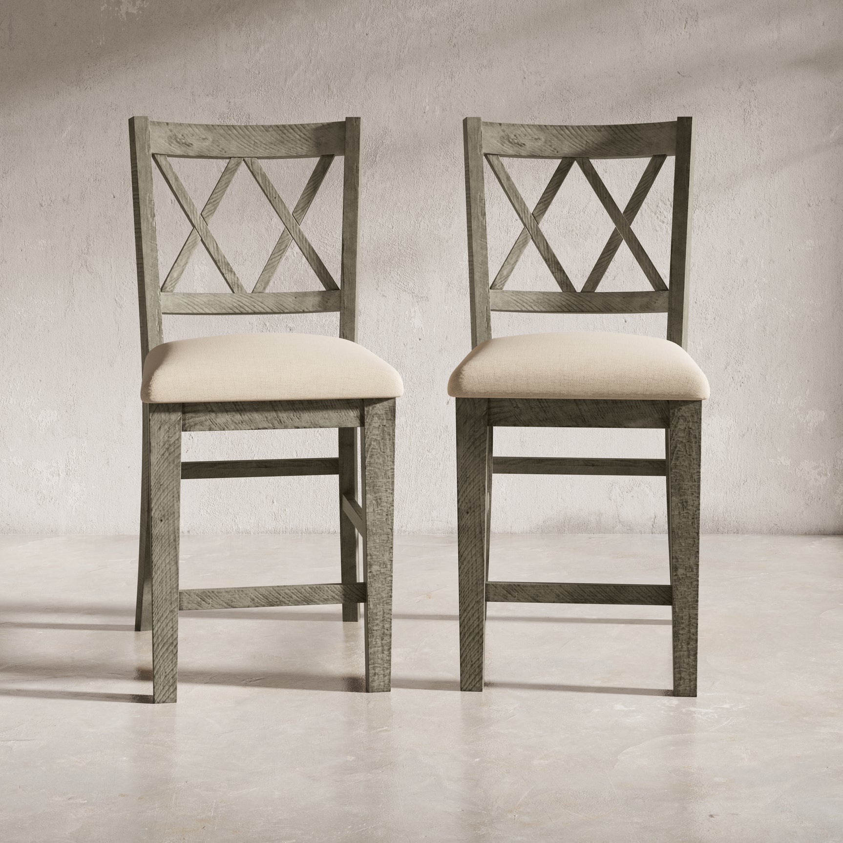 Telluride Driftwood Stool (Set of 2) - Ornate Home