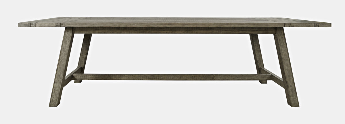 Telluride Driftwood Trestle Counter Dining Table w/ 10 Stools - Ornate Home