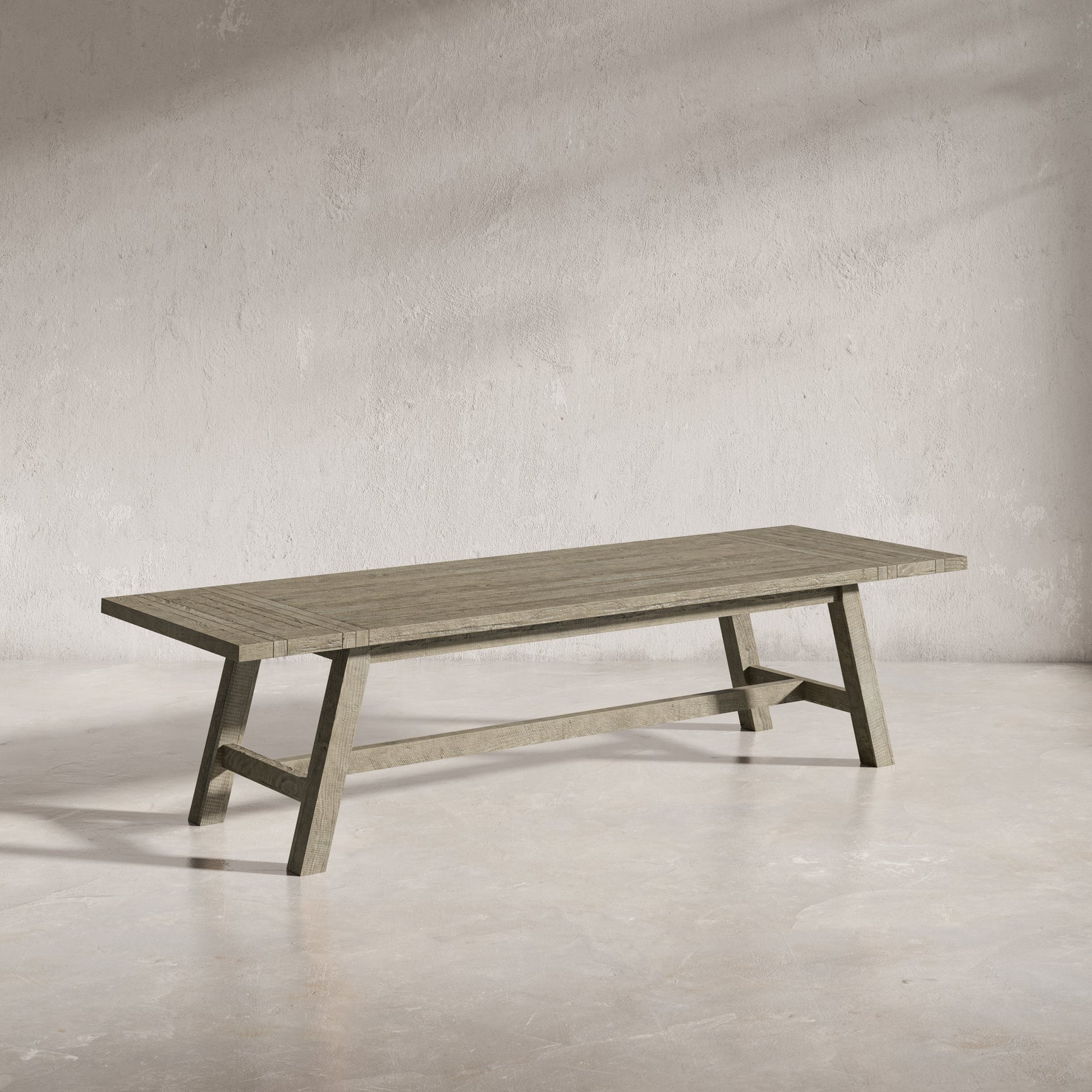 Telluride Driftwood Trestle Ext. Dining Table - Ornate Home