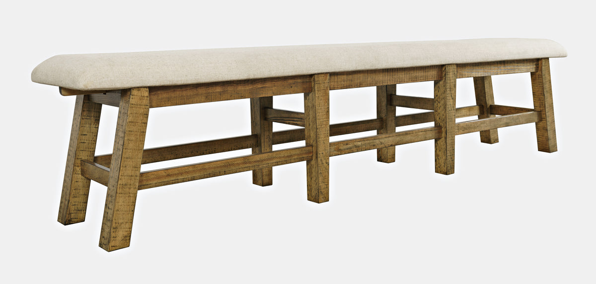 Telluride Gold Trestle Dining Table w/ 6 Chairs, Bench - Ornate Home