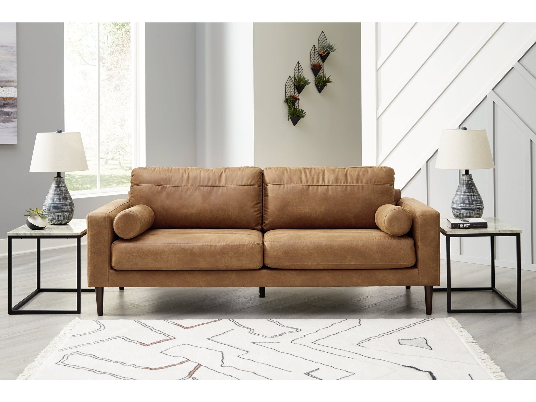 Telora Caramel Sofa (Online Special Price) - Ornate Home