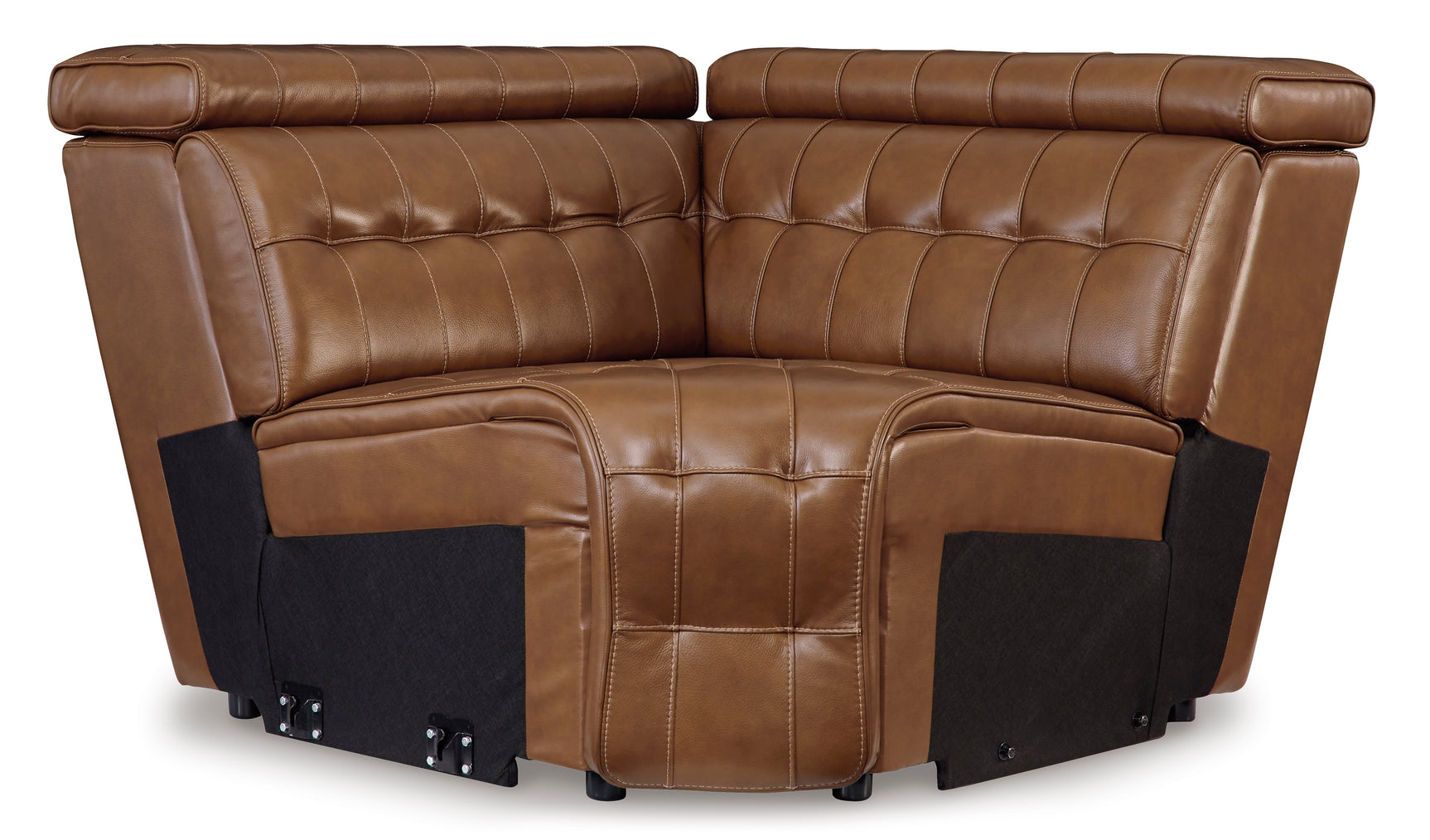 Temmpton Chocolate 3-Piece Corner Power Reclining Sectional Sofa - Ornate Home
