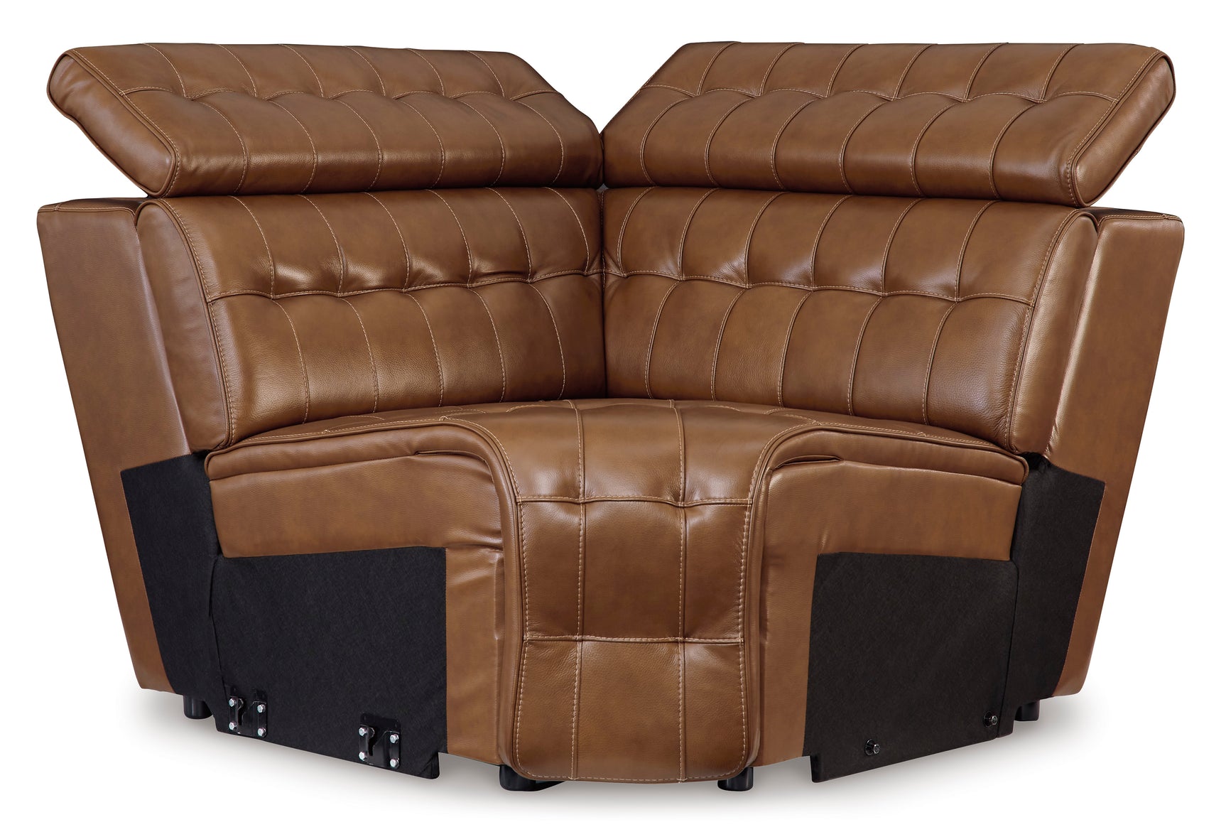 Temmpton Chocolate 3-Piece Corner Power Reclining Sectional Sofa - Ornate Home