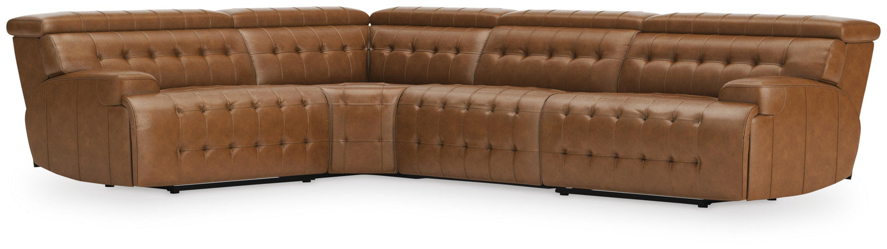 Temmpton Chocolate 4-Piece Reclining Sectional - Ornate Home