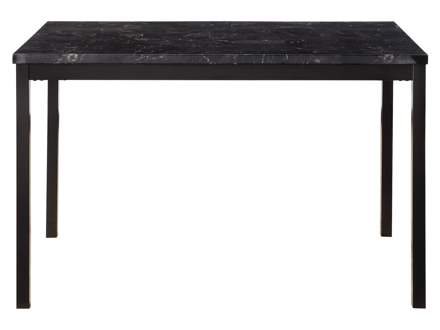 Tempe Black Marble-Top Dining Table - Ornate Home