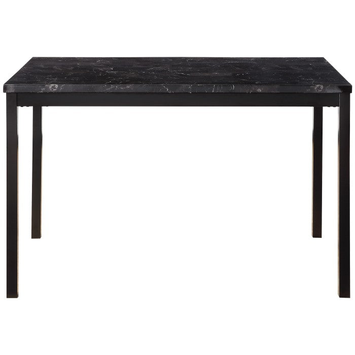 Tempe Black Marble-Top Dining Table - Ornate Home