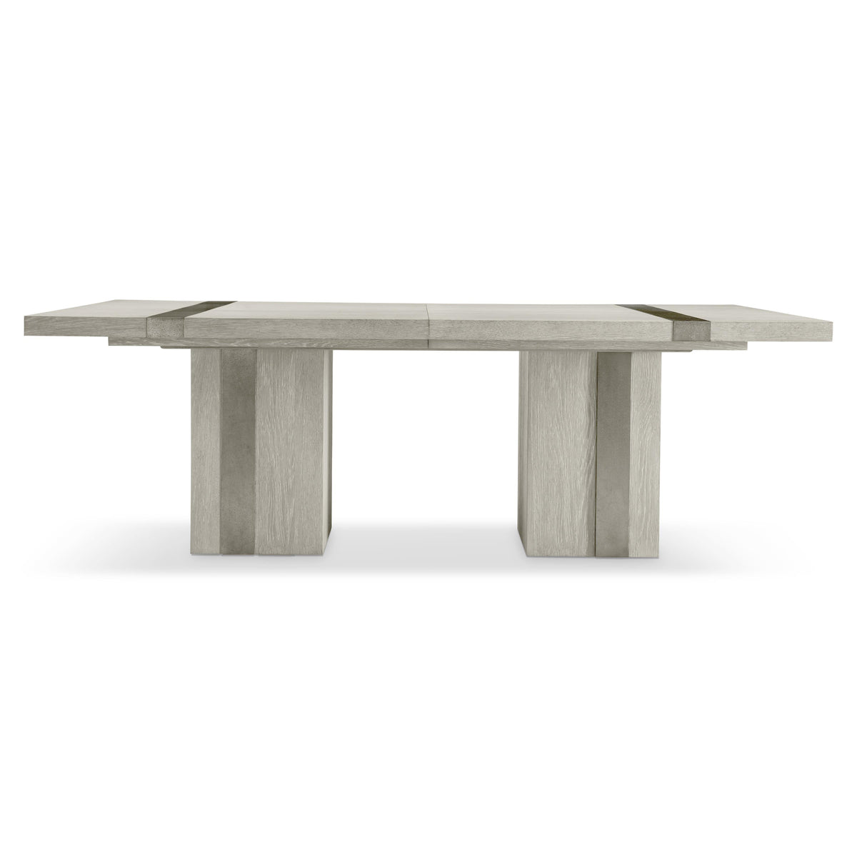 Tempo Satin Nickel Dining Table - Ornate Home