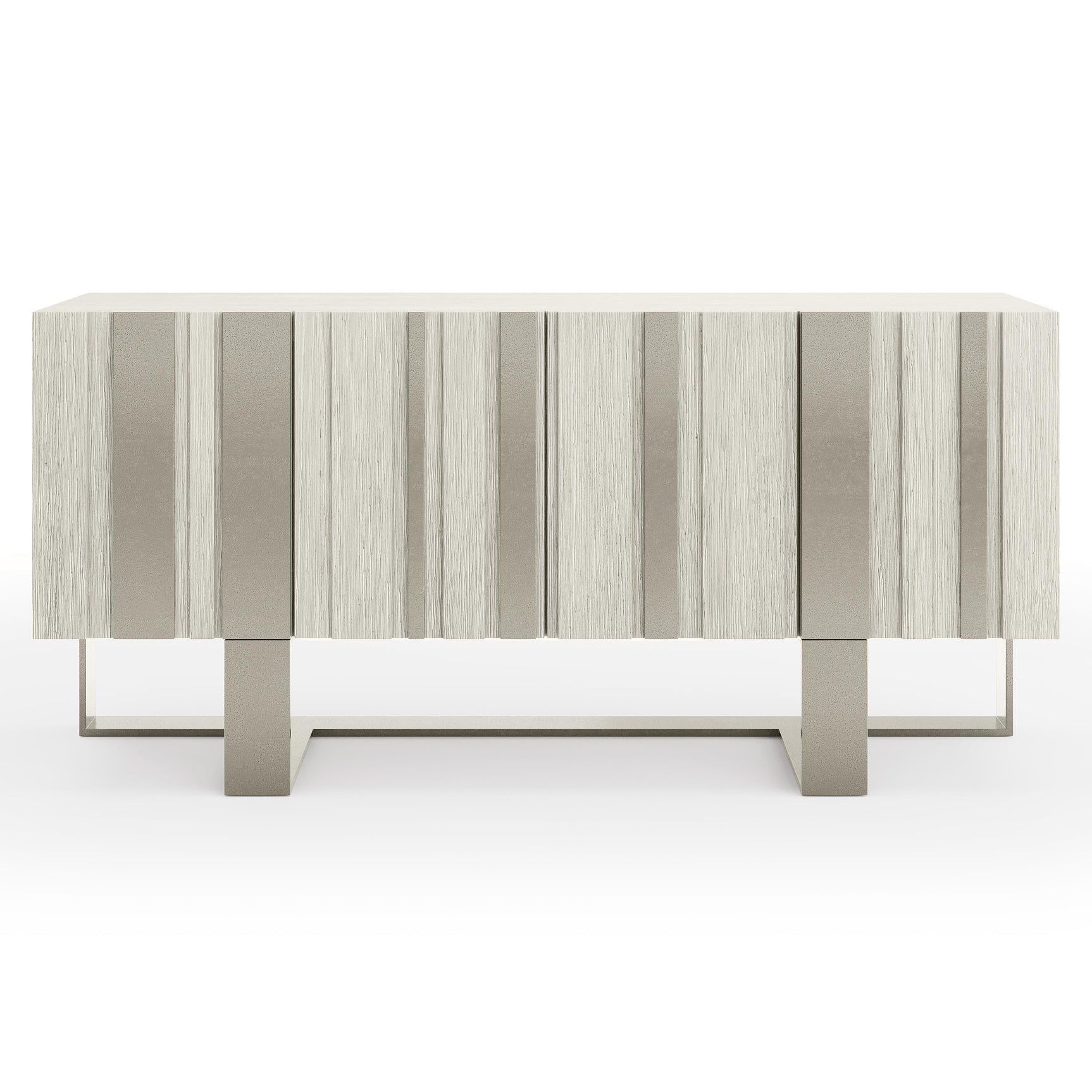 Tempo Satin Nickel/Larza Buffet (68" W) - Ornate Home