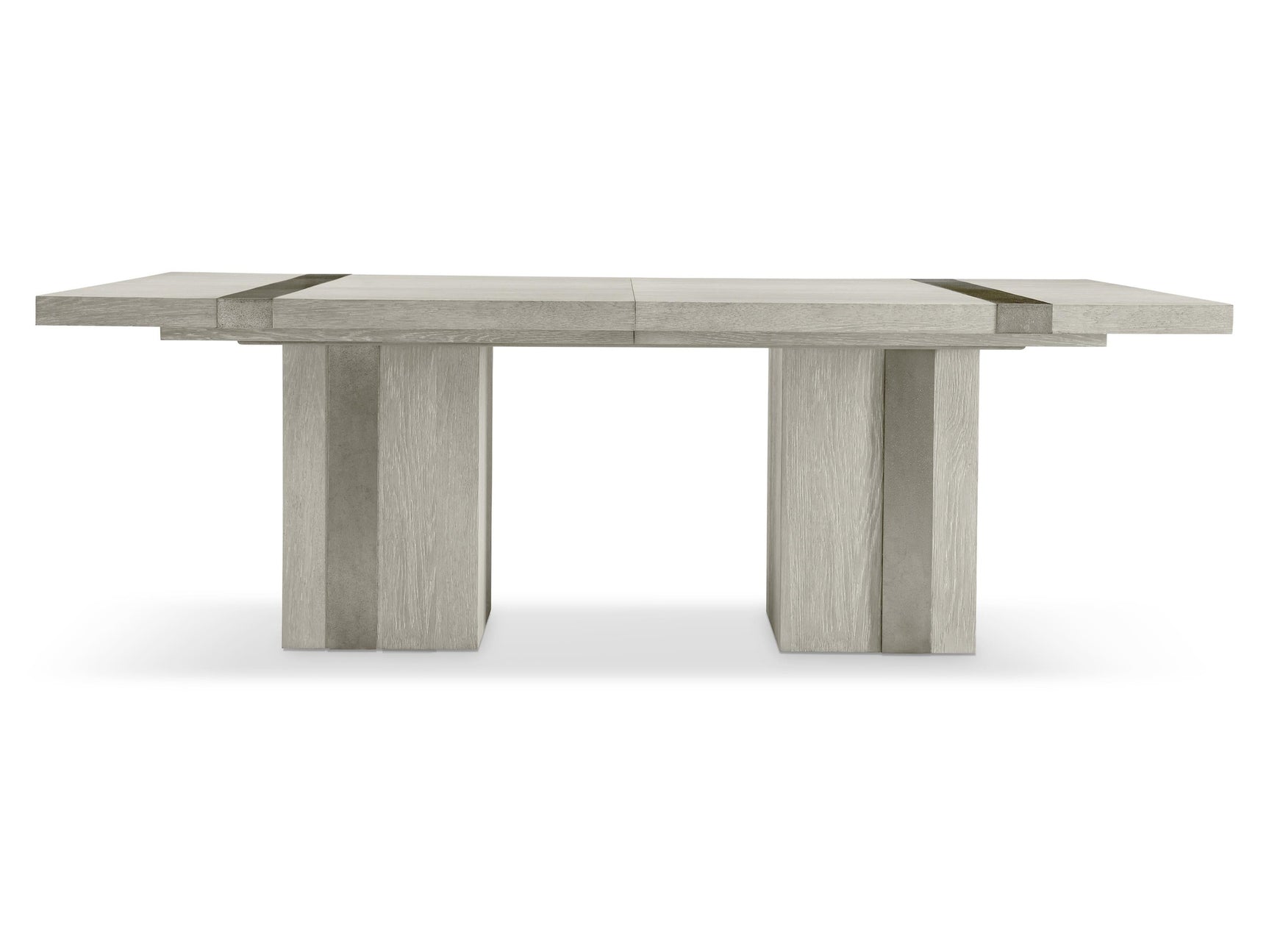 Tempo Satin Nickel/Larza Dining Table - Ornate Home