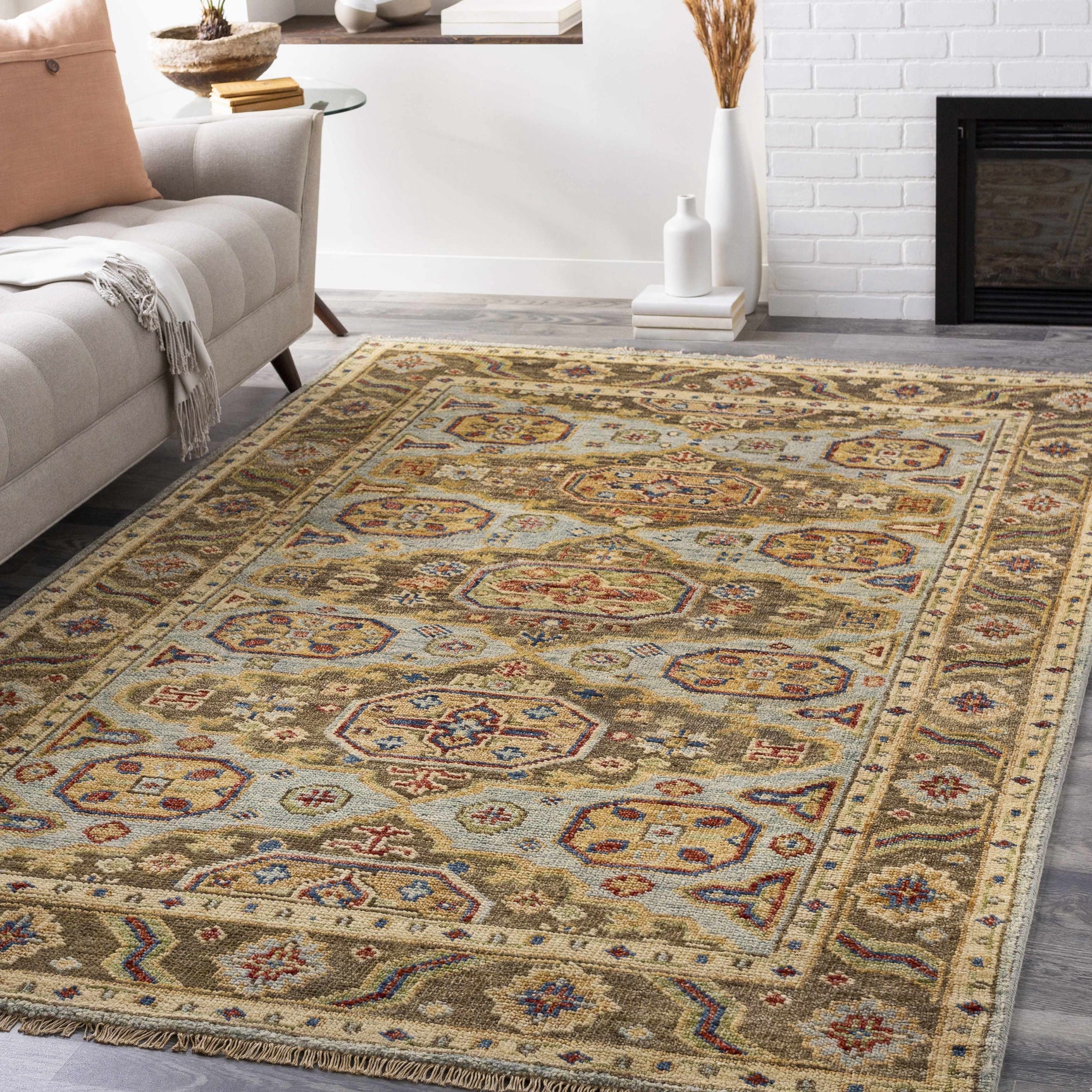 Temvik Handmade Wool Rug - Clearance - Ornate Home