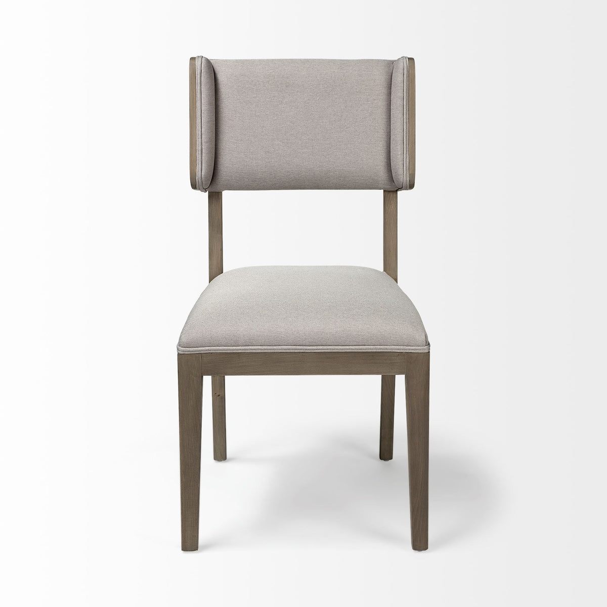 Tenton Gray/Brown Open Back Dining Side Chair with Gray Wood (Set of 2) - Ornate Home