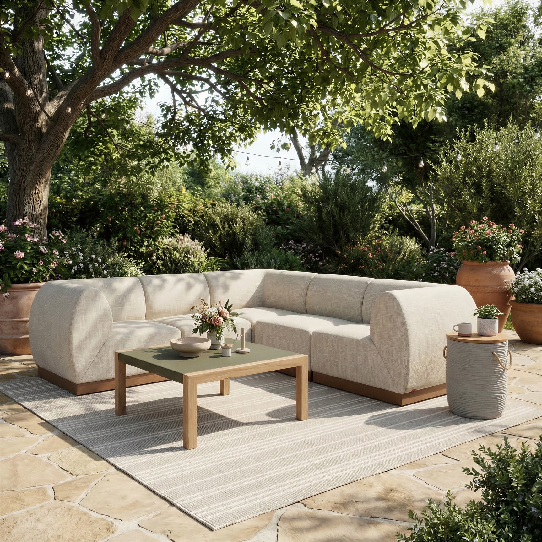 Teras Gray Coffee Table - Ornate Home