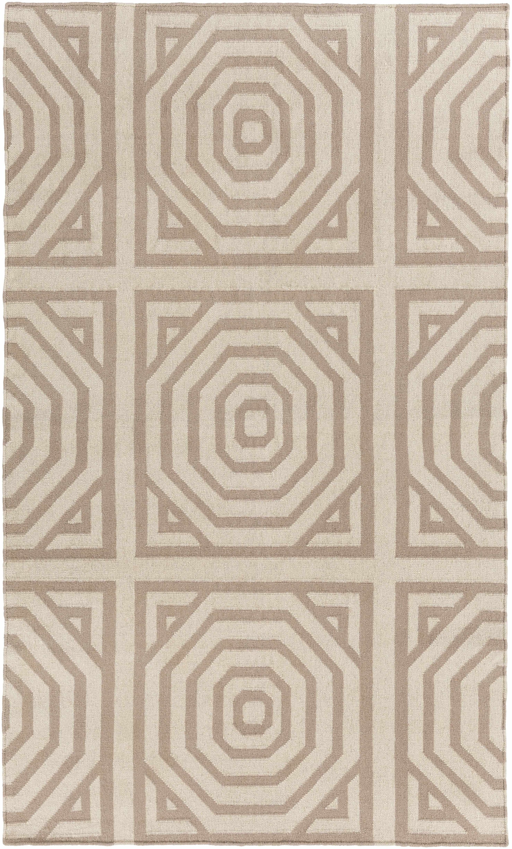 Terlton Ivory Greek Geometric Rug - Clearance - Ornate Home