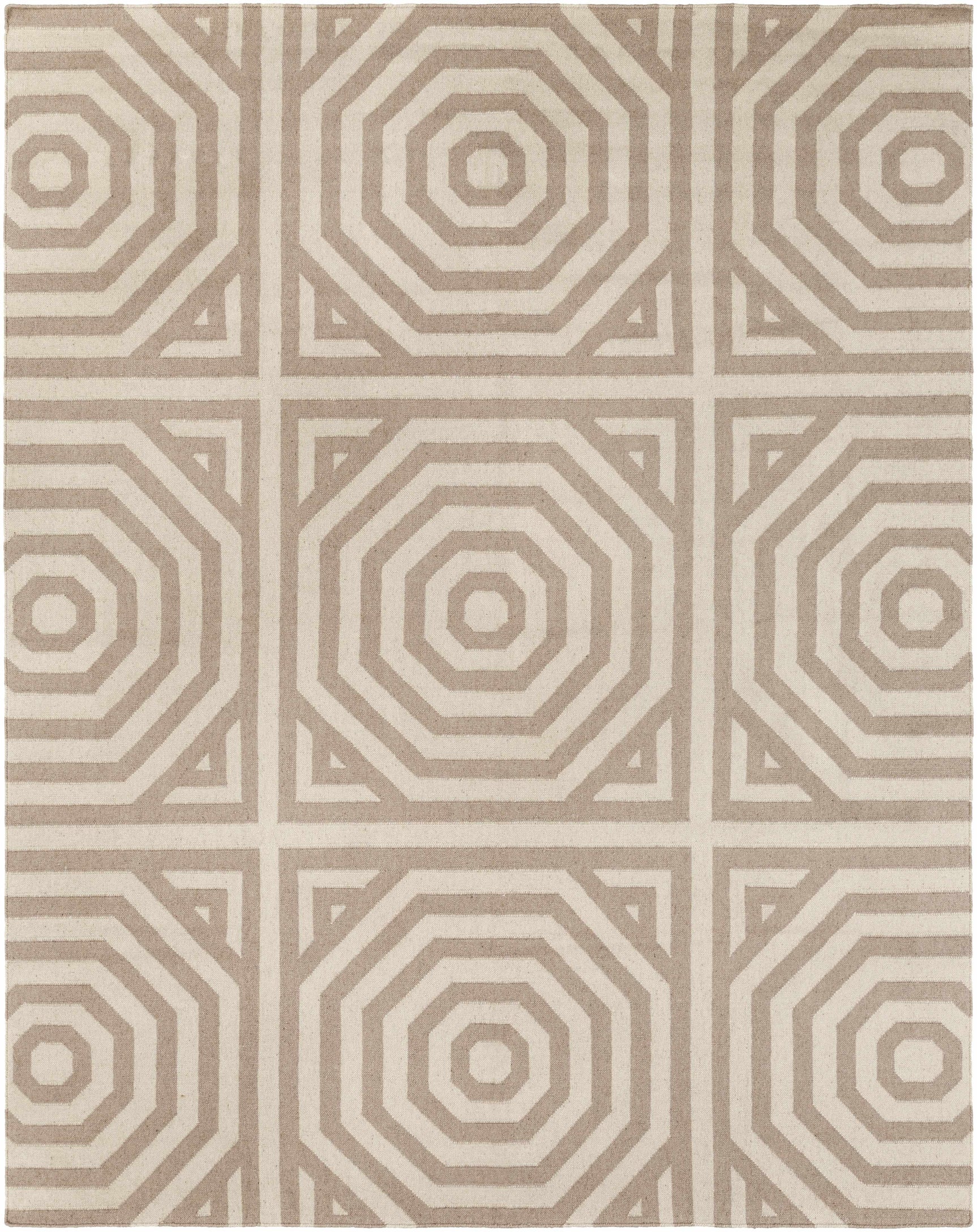 Terlton Ivory Greek Geometric Rug - Clearance - Ornate Home