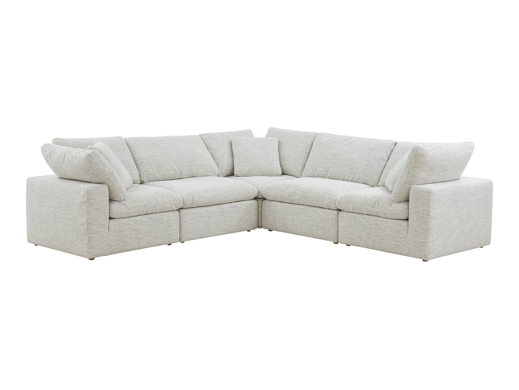 Terra Coastside Sand Condo Classic L Shaped Modular Sectional - Ornate Home
