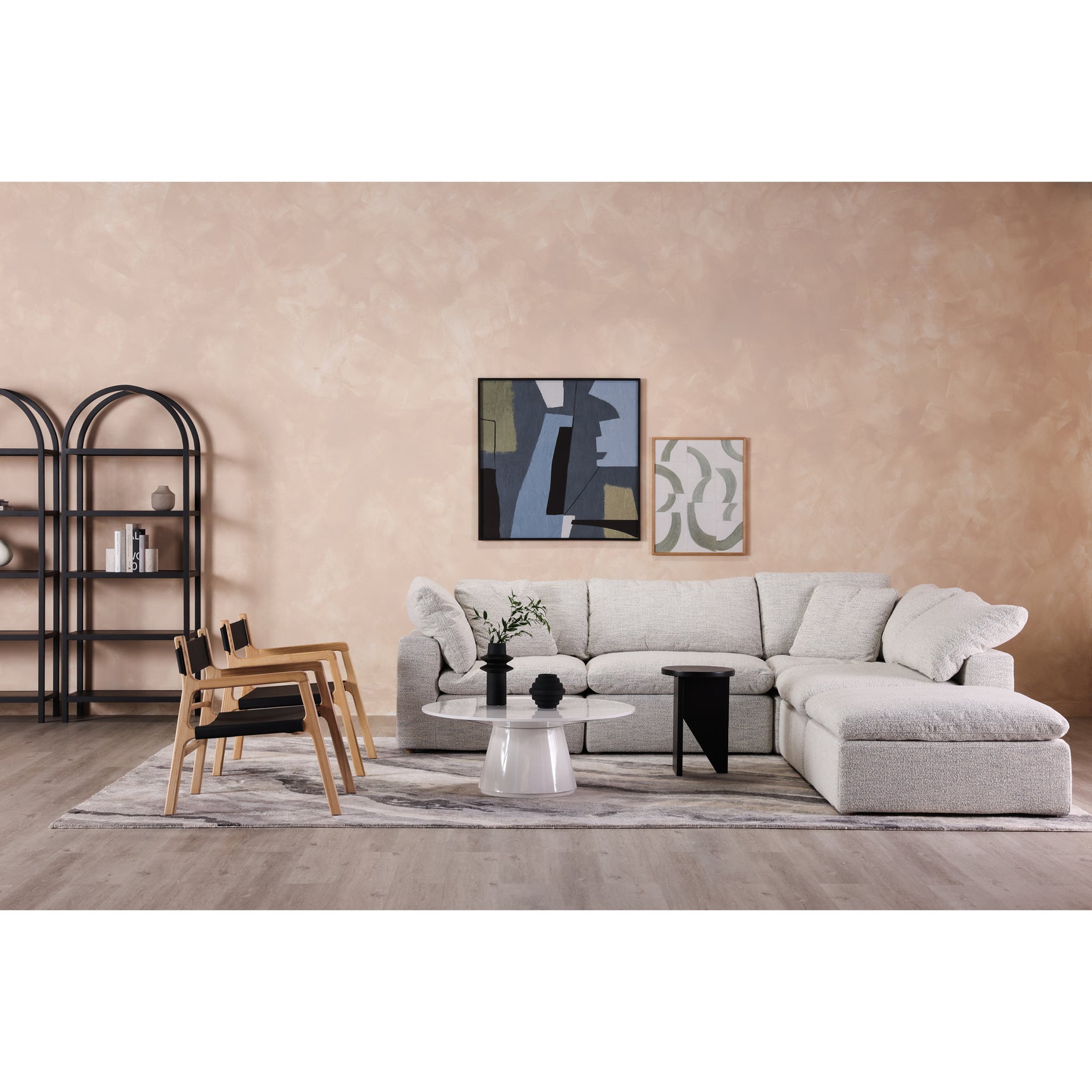 Terra Coastside Sand Condo Ottoman - Ornate Home