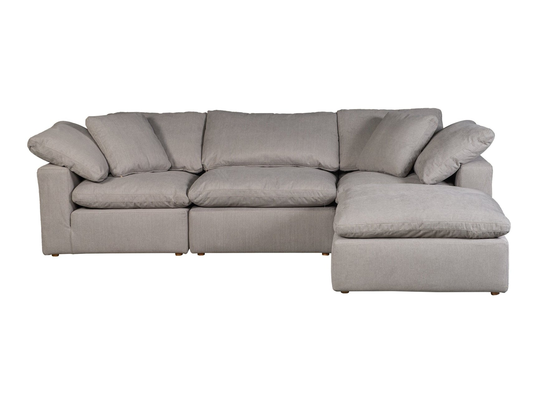 Terra Light Grey Condo Lounge Modular Sectional - Ornate Home