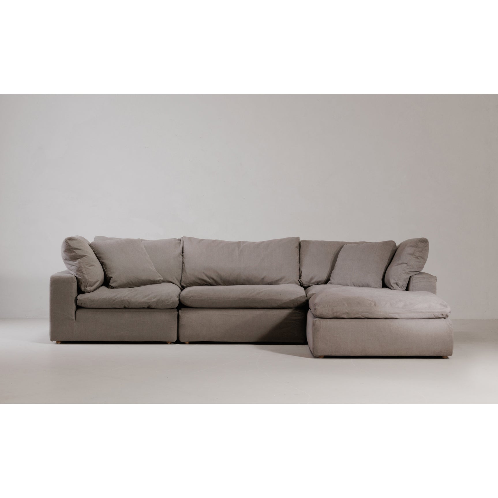 Terra Light Grey Condo Lounge Modular Sectional - Ornate Home