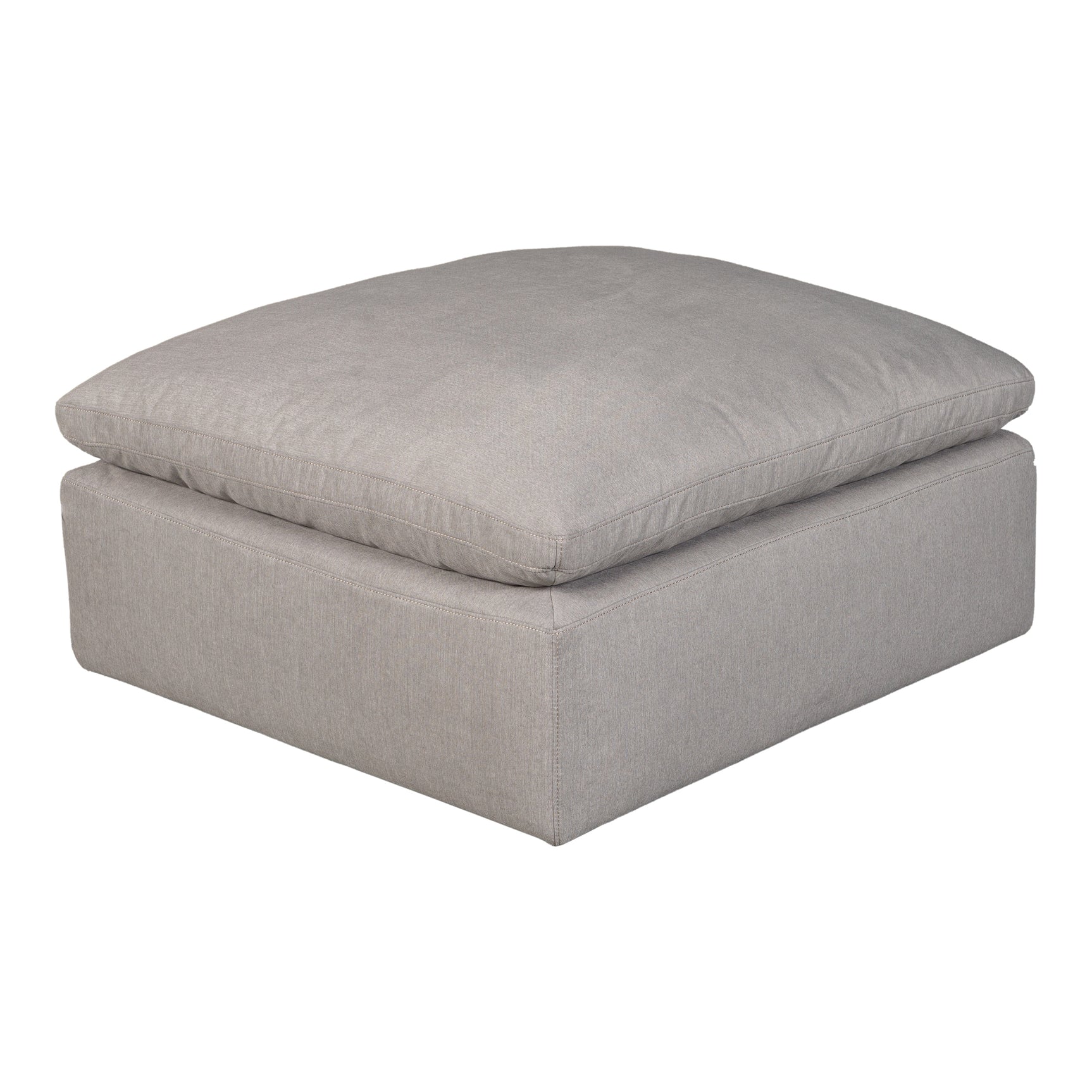 Terra Light Grey Condo Ottoman - Ornate Home