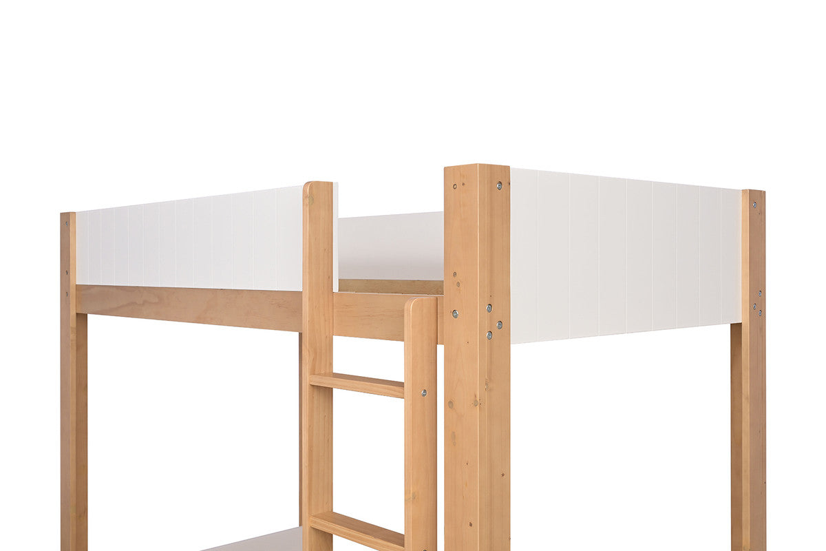Terri White/Natural Twin/Twin Bunk Bed - Ornate Home