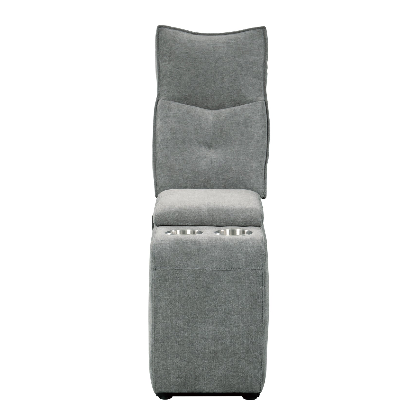 Tesoro Dark Gray Power Double Reclining Loveseat - Ornate Home