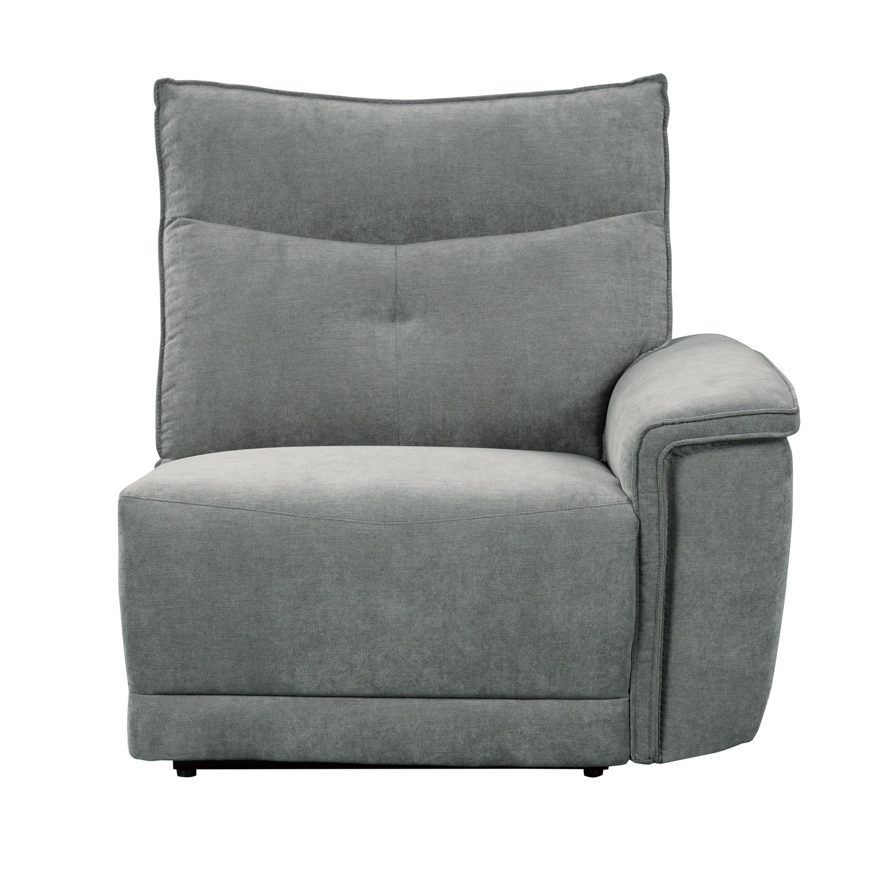 Tesoro Dark Gray Power Double Reclining Loveseat - Ornate Home