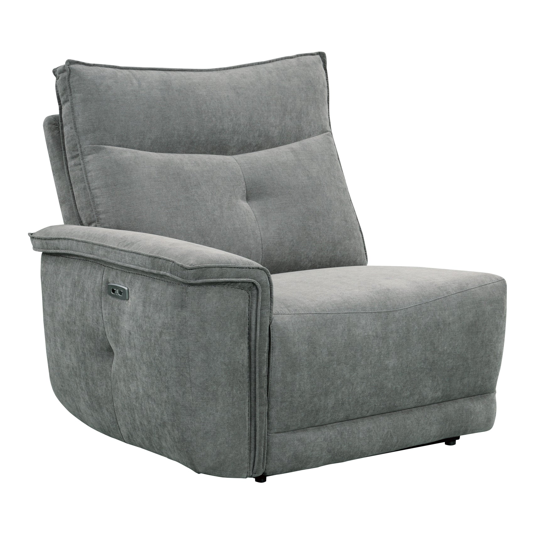 Tesoro Dark Gray Power Double Reclining Sofa - Ornate Home