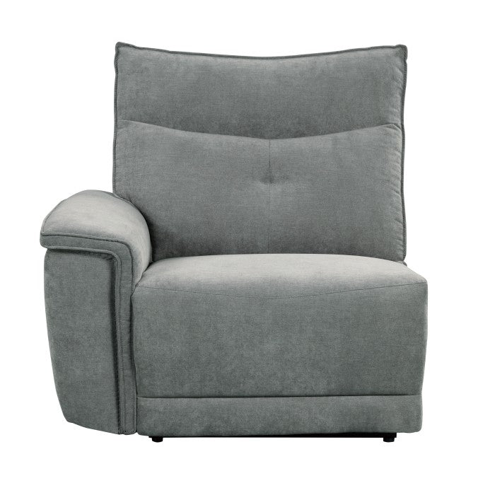 Tesoro Dark Gray Power Double Reclining Sofa - Ornate Home