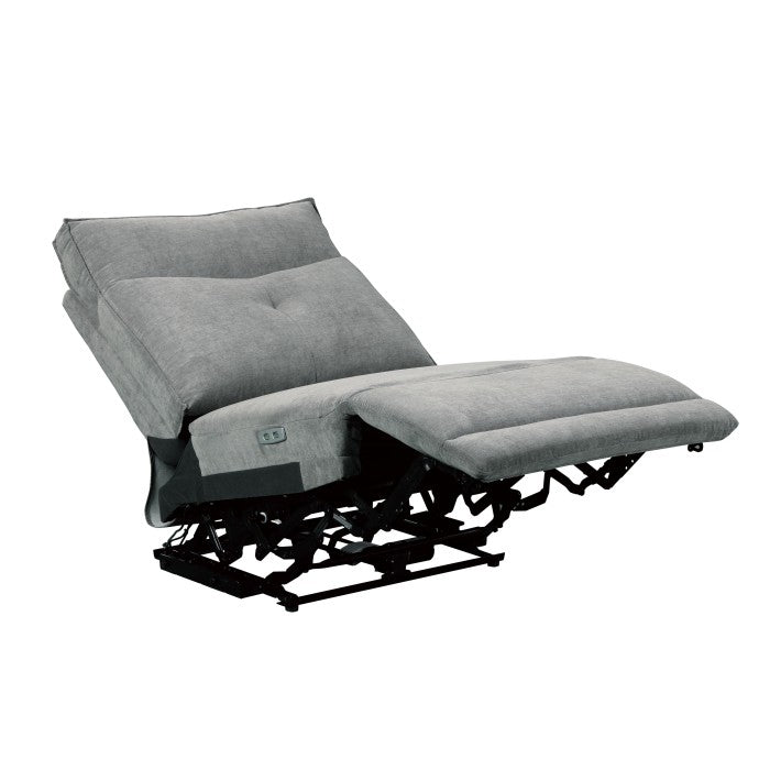 Tesoro Dark Gray Power Double Reclining Sofa - Ornate Home